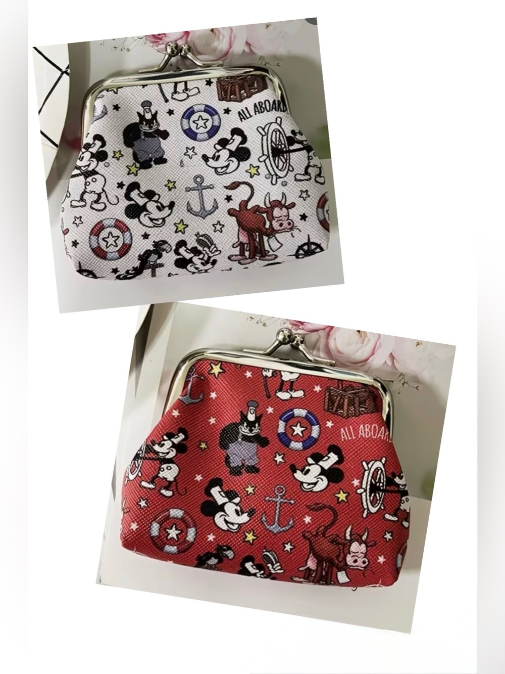NWT-Disney Mickey Mouse 3.54” x 2.76” Cute Mini Coin Purse